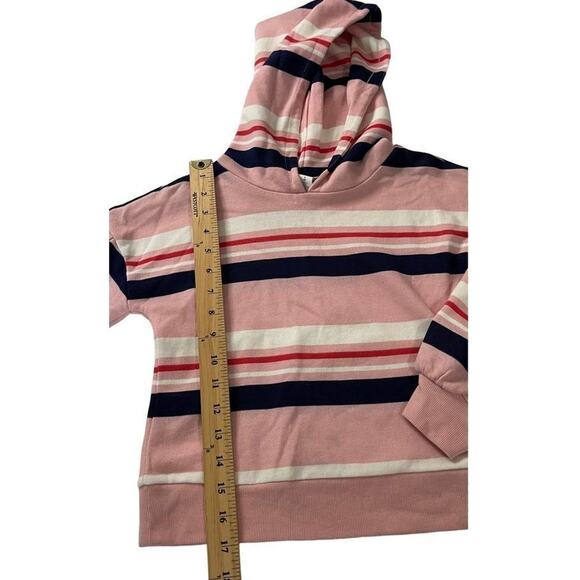 1901 Girls Striped Blouson Sleeves Hoodie Sweatshirt Size Small 7/8 - Picture 4 of 9